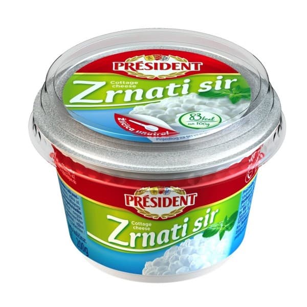 Zrnati sir President 200 g Akcija v trgovini Jager