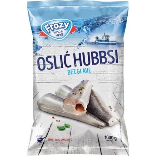 Frozy Oslič Hubbsi 1 kg Akcija v trgovini Tuš