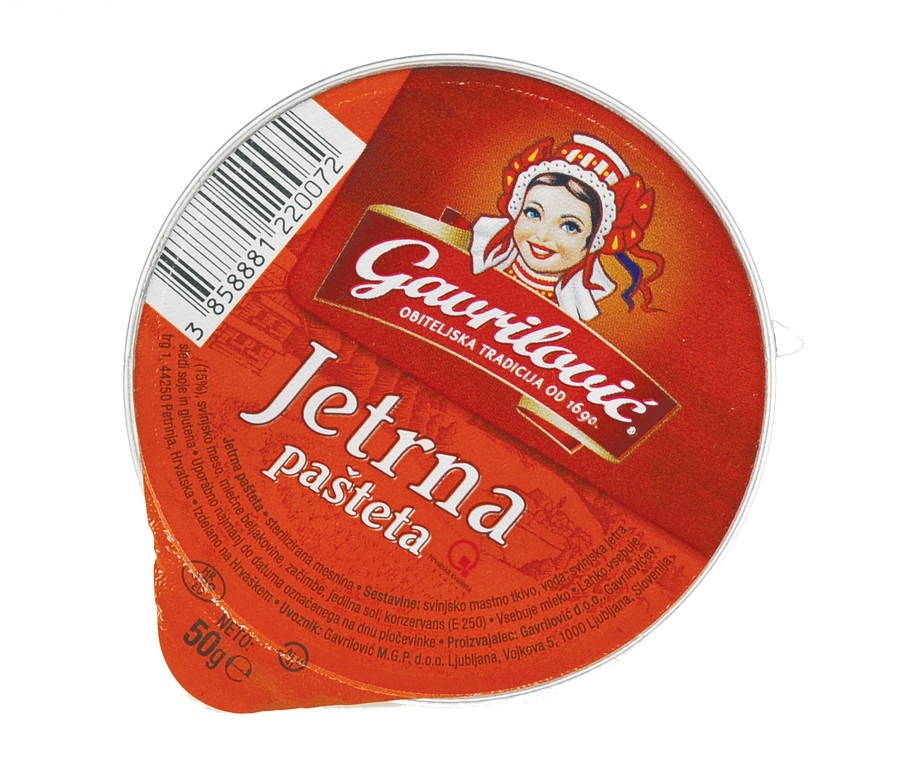 PAŠTETA GAVRILOVIĆ 50 g - Akcija v trgovini E.Leclerc