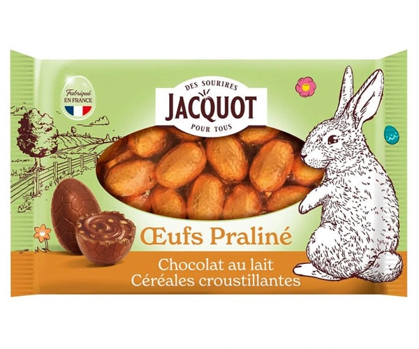 Čokoladna jajčka Praline Jacquot 100 g - Akcija v trgovini E.Leclerc