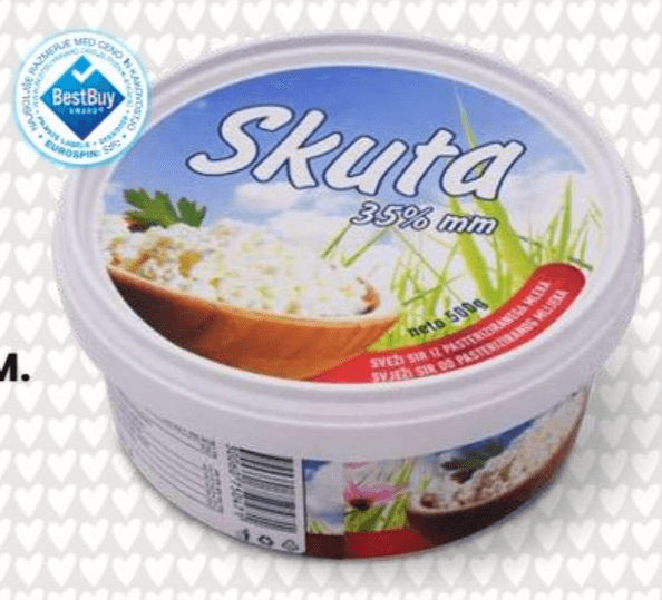 Skuta s 35 % M. M. 500 g Akcija v trgovini Eurospin