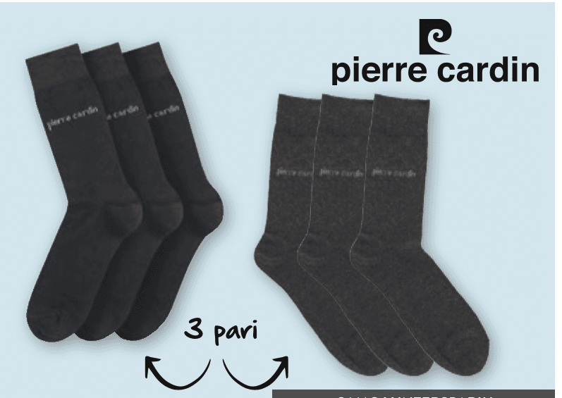 Pierre Cardin moške nogavice 3 pari Akcija v trgovini Spar