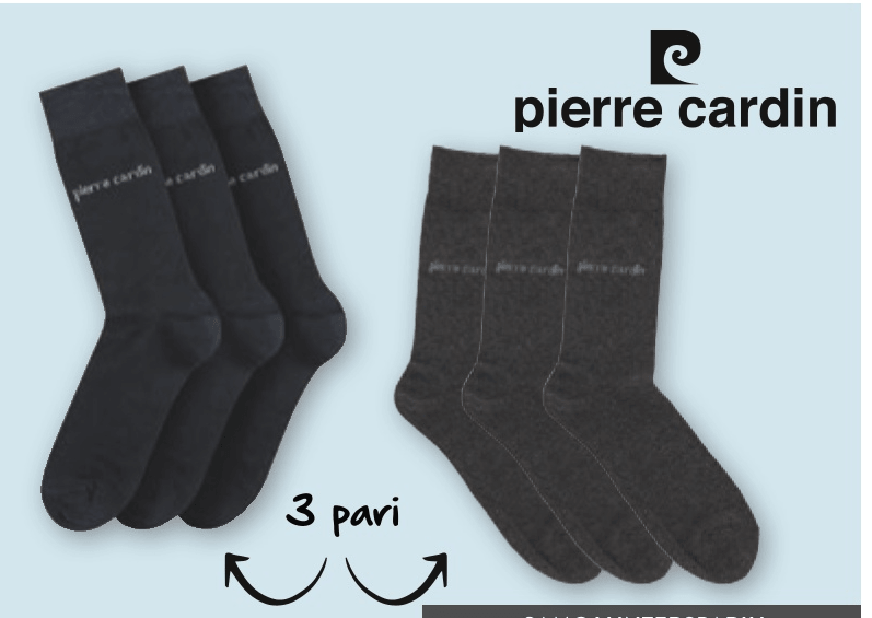 Moške nogavice Pierre Cardin 3 pari - Akcija v trgovini Spar