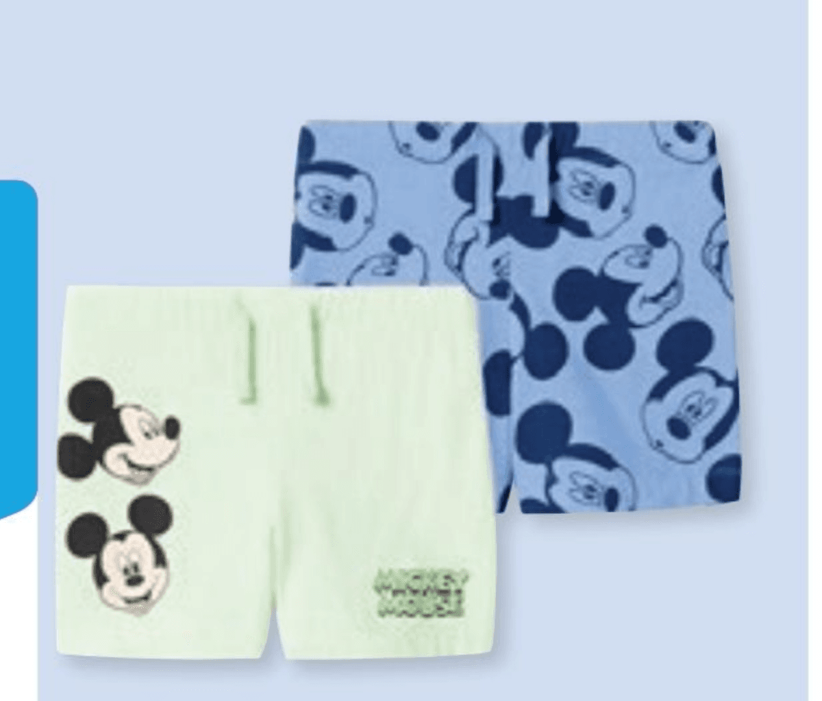 Mickey Mouse kratke hlače 2 kratki hlači Disney Akcija v trgovini Pepco