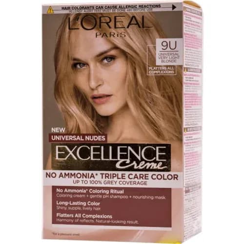 Barva za lase L'Oréal Excellence Nudes + Cool Cremes Akcija v trgovini E.Leclerc
