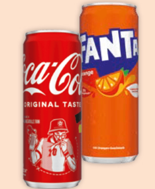 Coca Cola ali Fanta 330 ml Akcija v trgovini Mueller