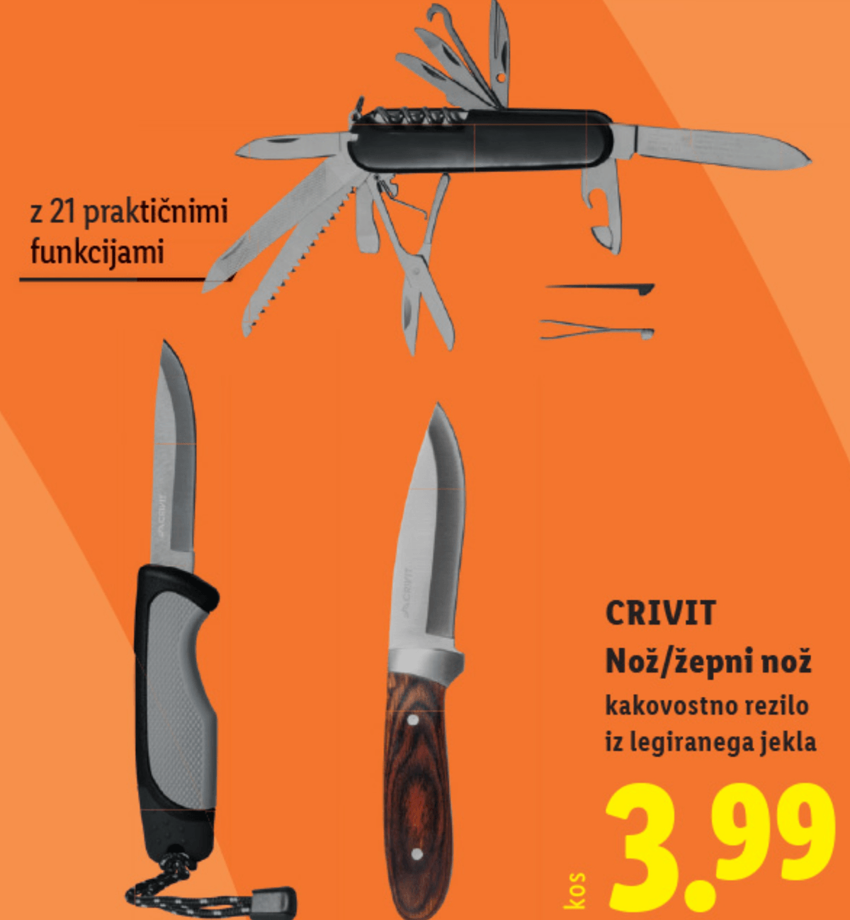CRIVIT Nož/žepni nož - Akcija v trgovini Lidl
