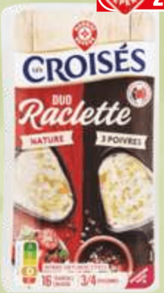 Sir Raclette Duo Croisés 400 g Akcija v trgovini E.Leclerc