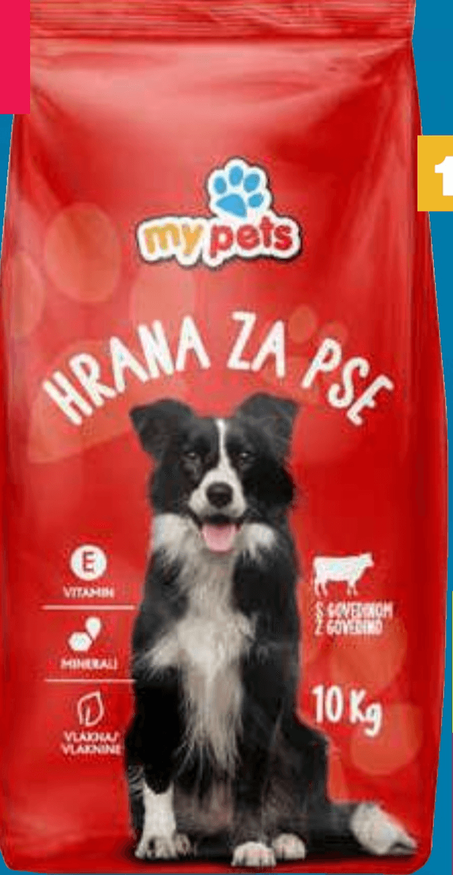 Hrana za pse My pets 10 kg Akcija v trgovini Mercator