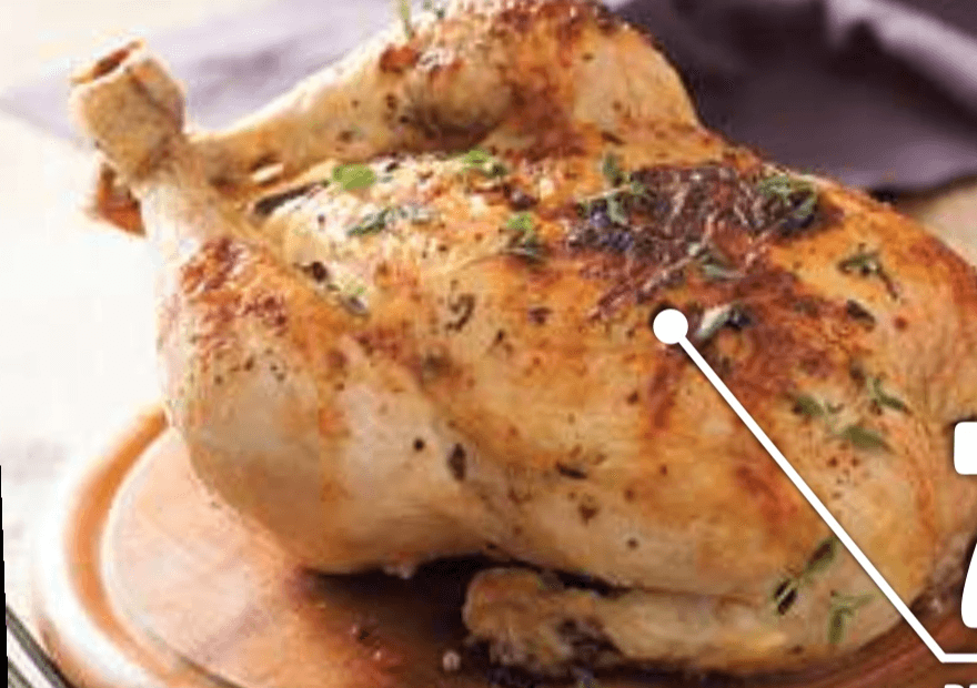 Pečen piščanec cca. 1.2 kg Akcija v trgovini E.Leclerc