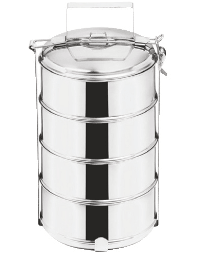 4-delna menažna posoda 4 posode, ø 16 cm, mere (š/v): 180/320 mm. - Akcija v trgovini Merkur