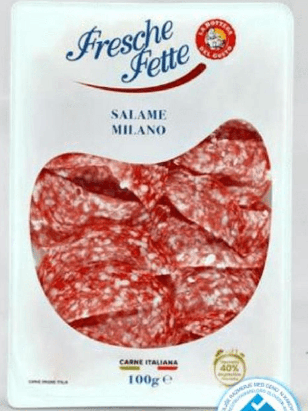 Fresche Fette milanska salama rezine 100 g Akcija v trgovini Eurospin