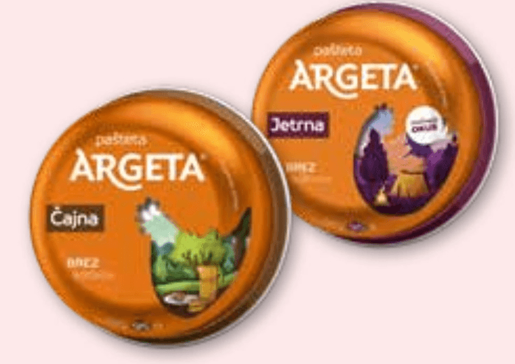 Čajna ali jetrna pašteta 95 g Argeta - Akcija v trgovini Spar