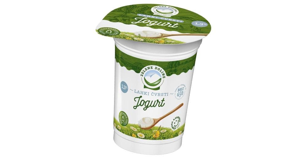 Čvrsti jogurt Zelene Doline 180 g Akcija v trgovini Mercator