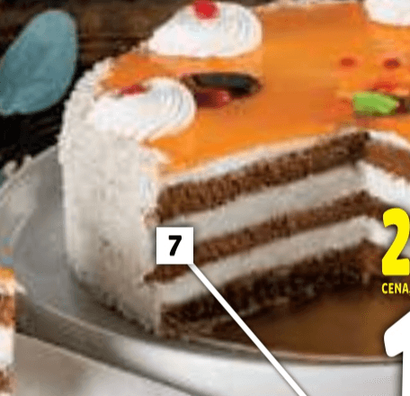 Pomarančna torta 14 - 16 kosov Domači izdelek - Akcija v trgovini E.Leclerc
