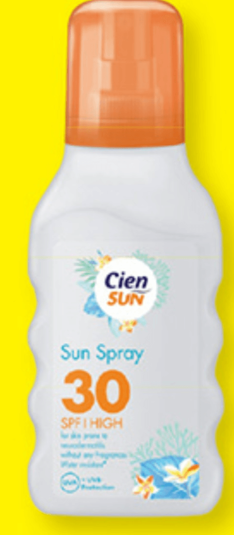 Cien SUN Sprej za sončenje ZF 30 250 ml - Akcija v trgovini Lidl