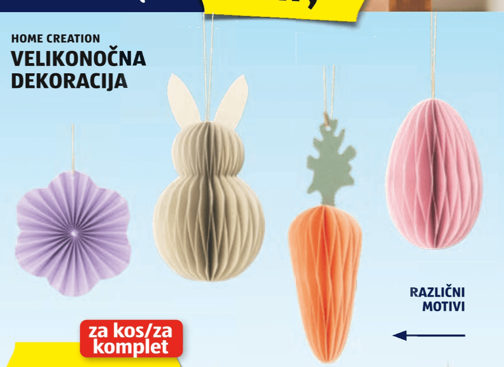 Velikonočna dekoracija Home Creation - Akcija v trgovini Hofer