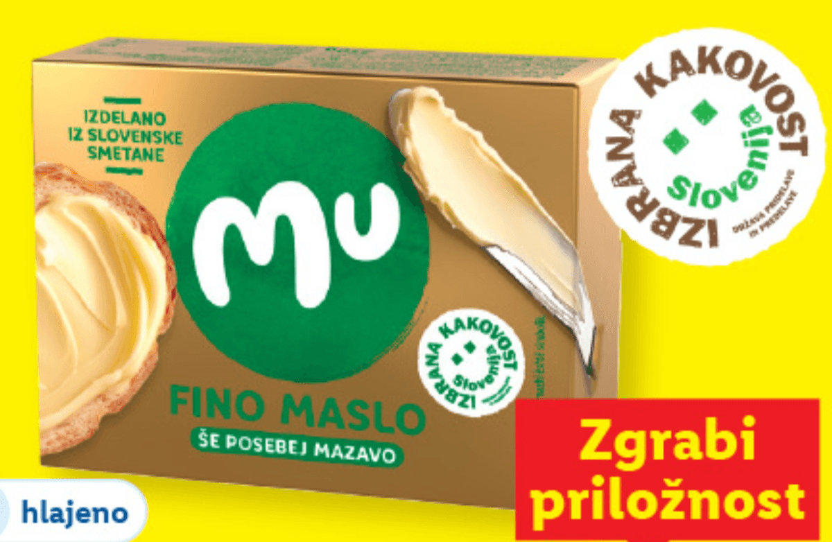 Mu Fino maslo 250 g - Akcija v trgovini Lidl