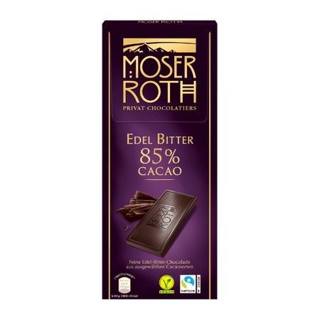 Moser Roth temna čokolada 125 g Akcija v trgovini Hofer
