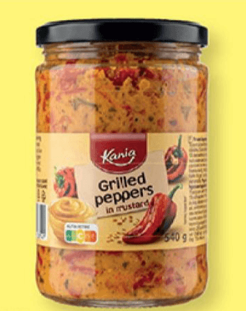 Pečena paprika v gorčični omaki 540 g Kania Akcija v trgovini Lidl
