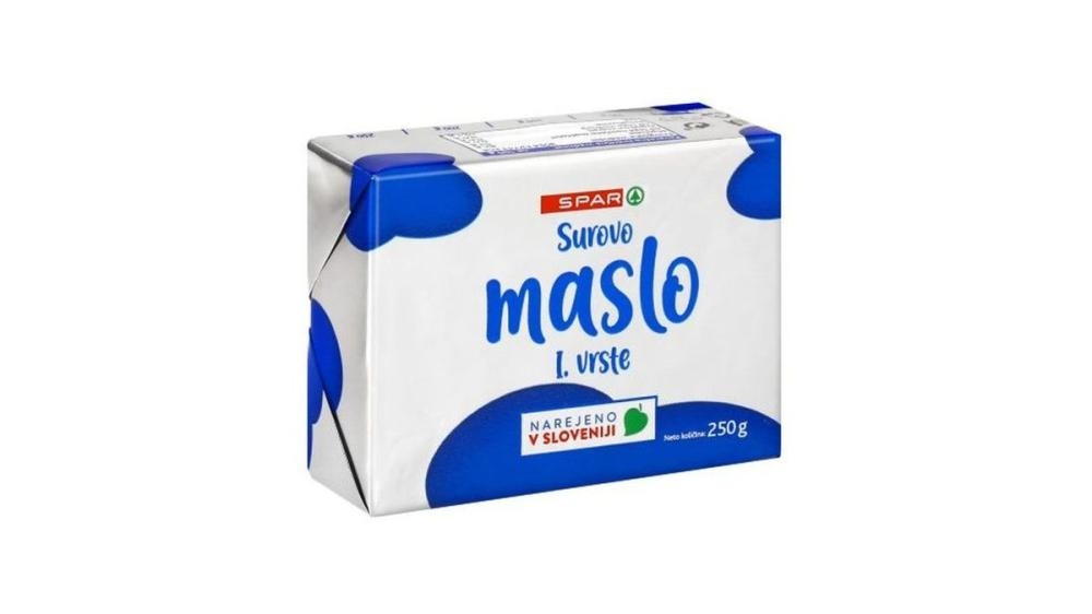 Spar Maslo 250 g - Akcija v trgovini Spar