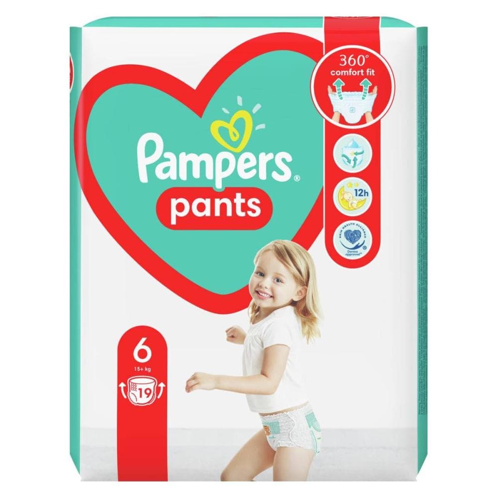 Hlačne plenice Pampers Pants Akcija v trgovini Mercator