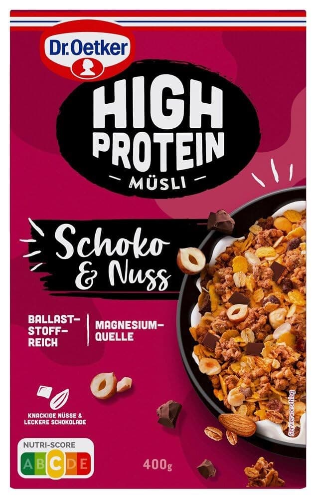 Musli High Protein Schoko & Nuss 400 g Dr. Oetker Akcija v trgovini Spar