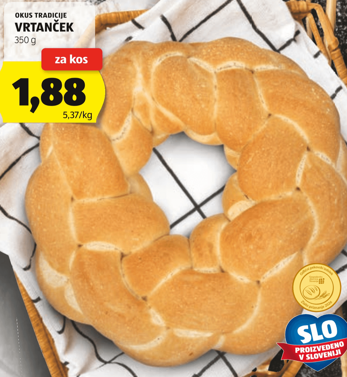 Okus tradicije Vrtanček 350 g Akcija v trgovini Hofer
