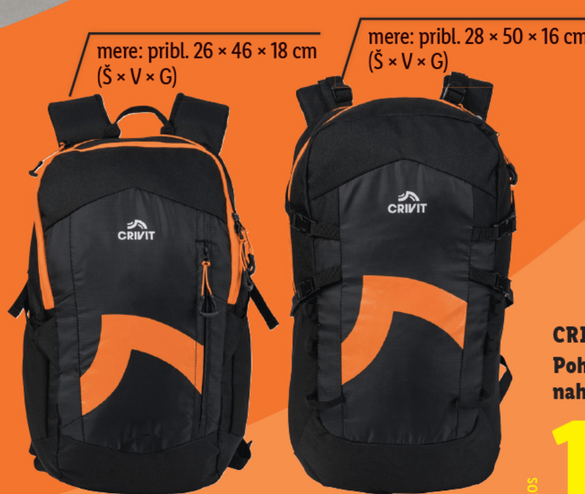 CRIVIT Pohodniški nahrbtnik - Akcija v trgovini Lidl