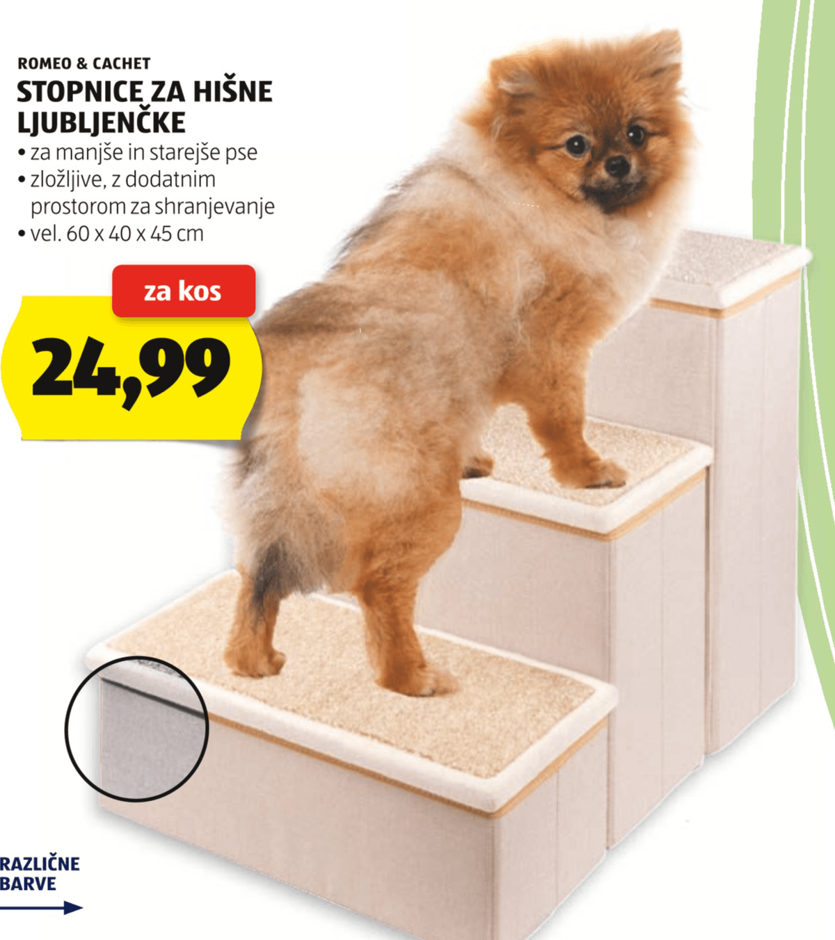 Stopnice za hišne ljubljenčke Romeo & Cachet - Akcija v trgovini Hofer