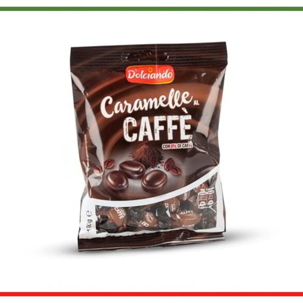 Dolciando bonboni z okusom kave Caramelle Caffe 100 g Akcija v trgovini Eurospin