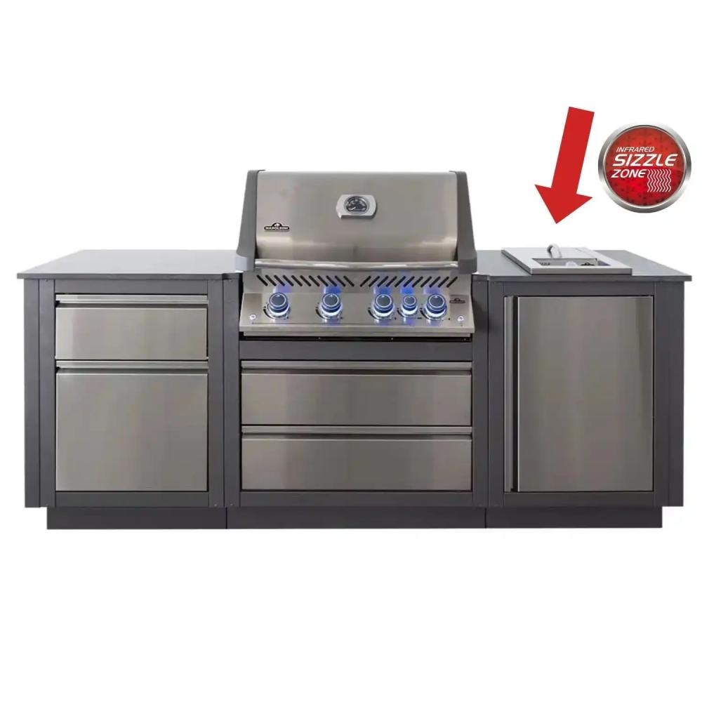 Plinski vgradni žar z letno kuhinjo - Akcija v trgovini Lesnina