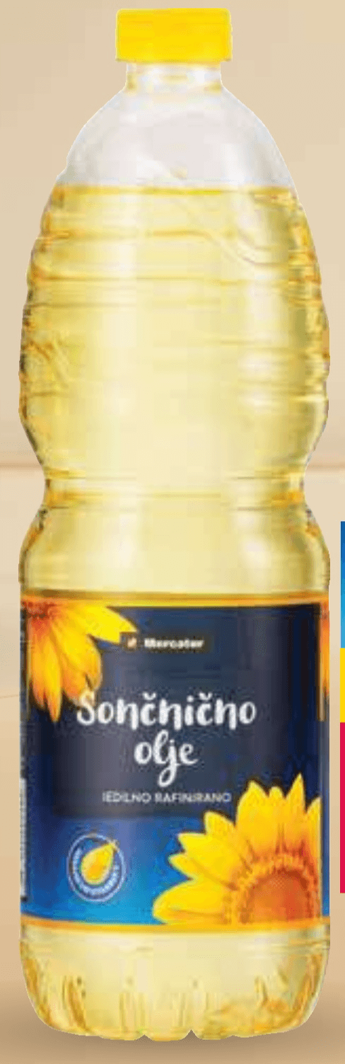Sončnično olje Mercator 1 l Akcija v trgovini Mercator
