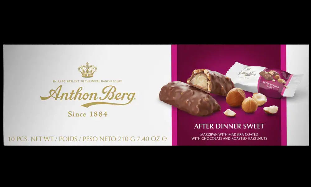 Anthon Berg After Dinner Sweet čokoladice z marcipanom 210 g Akcija v trgovini Regal Shop