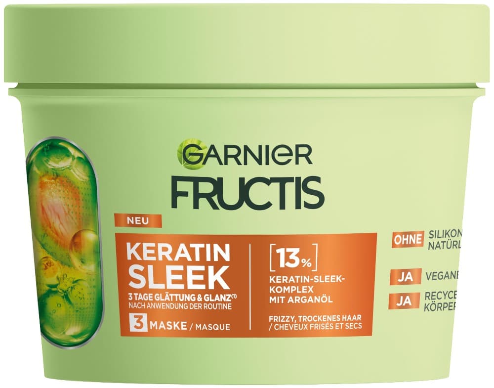 Garnier Fructis Keratin Sleek 200 ml, 200 ml, 370 ml, 150 ml Akcija v trgovini Tuš