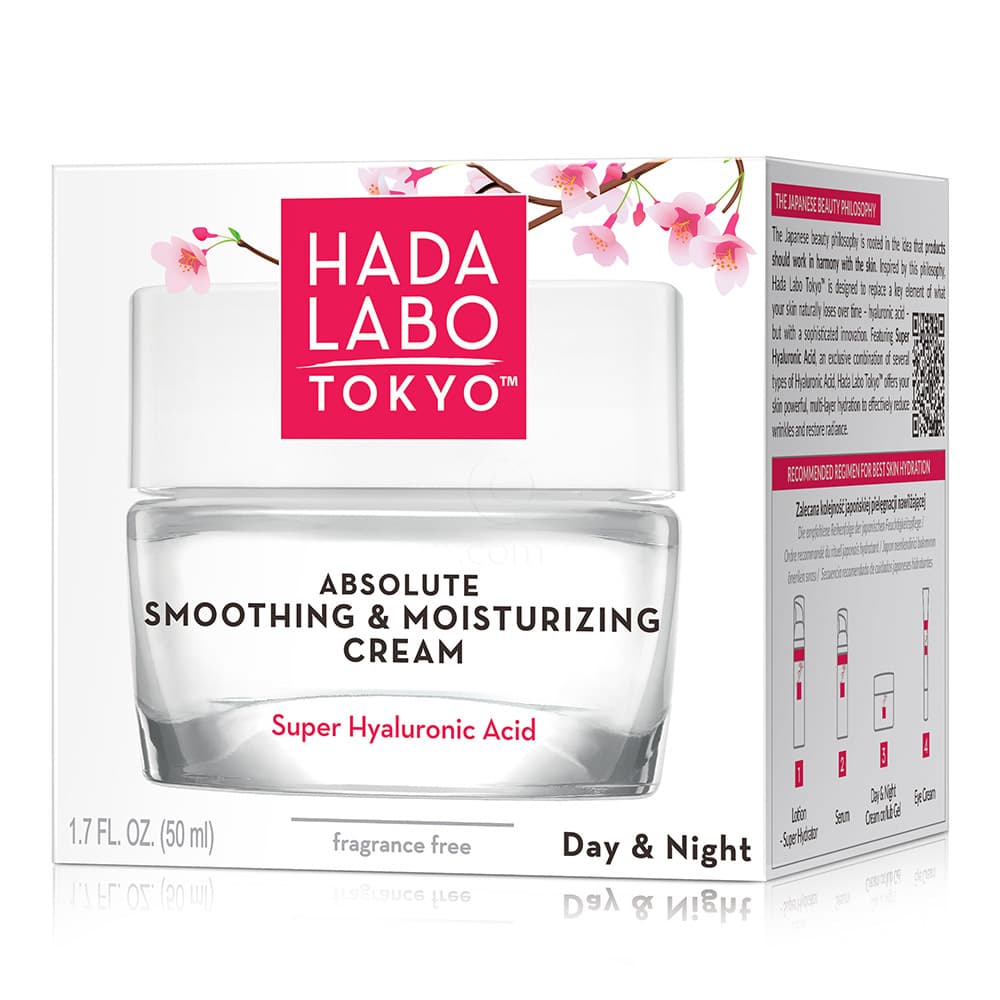 HADA LABO TOKYO Absolute Smoothing & Moisturizing dnevna in nočna vlažilna krema 50 ml Akcija v trgovini Dm