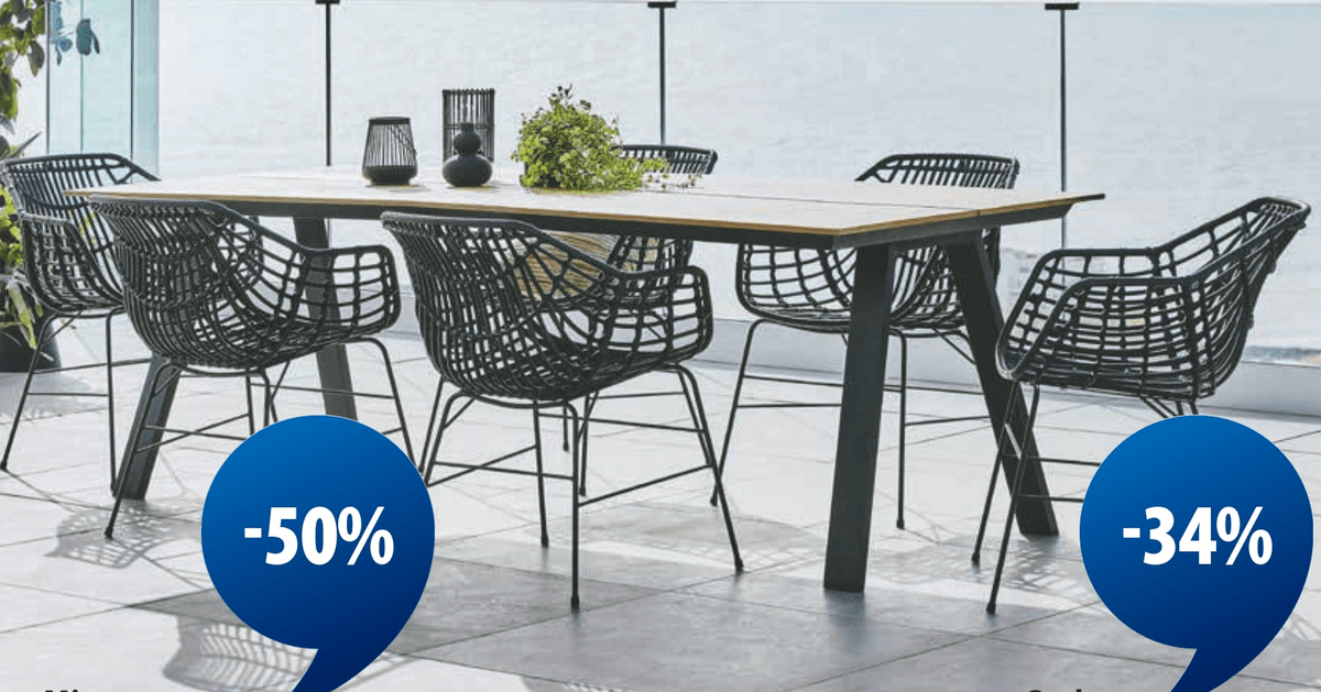 JUTLANDIA Vrtna miza FAUSING - Akcija v trgovini Jysk