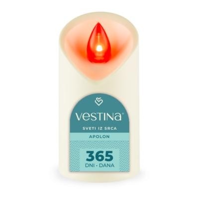 Vestina elektronske nagrobne sveče 'Apolon' Ø 5,5 x v 10,5 cm Akcija v trgovini Bauhaus