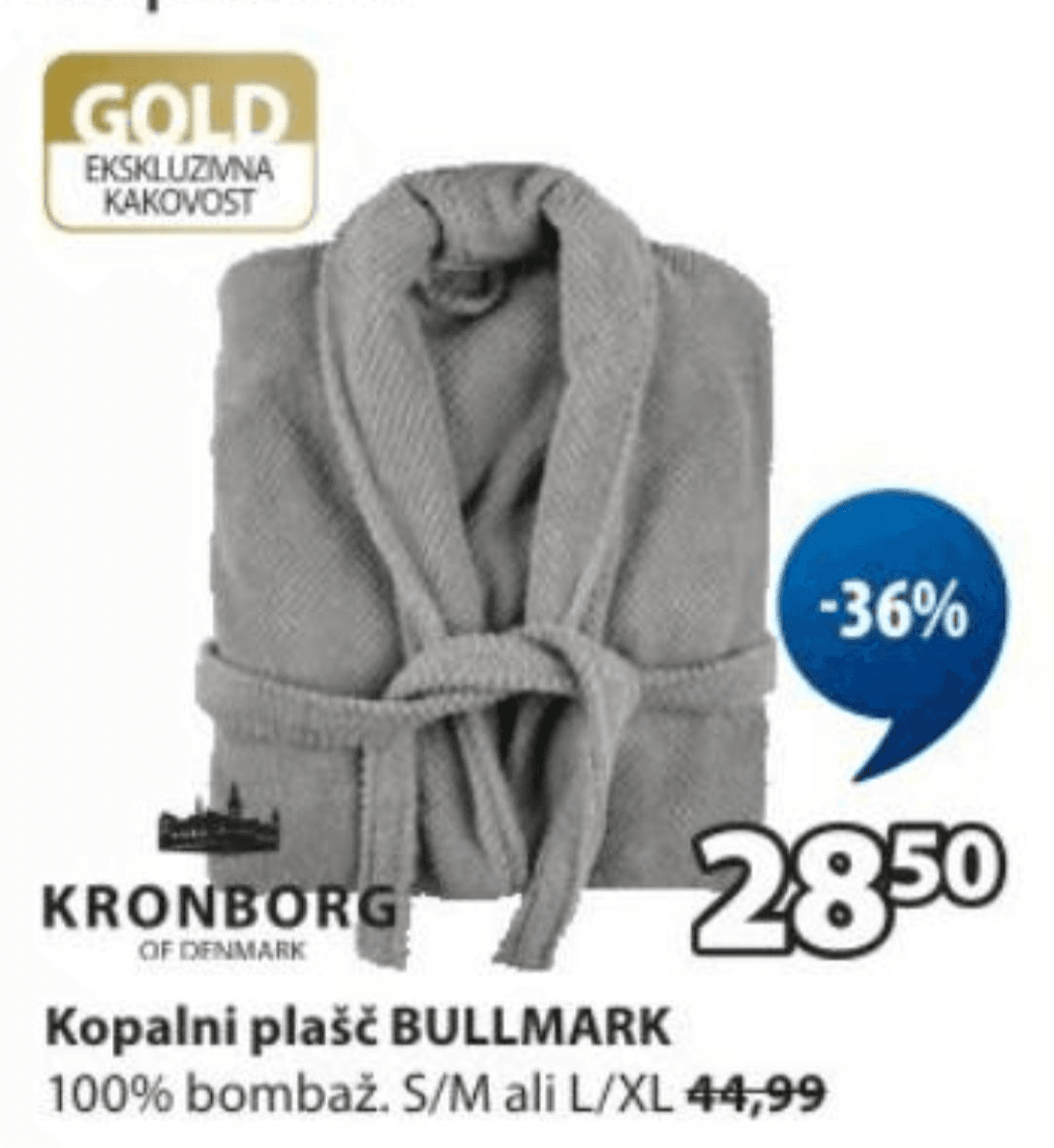 Kopalni plašč Bullmark KRONBORG OF DENMARK Akcija v trgovini Jysk
