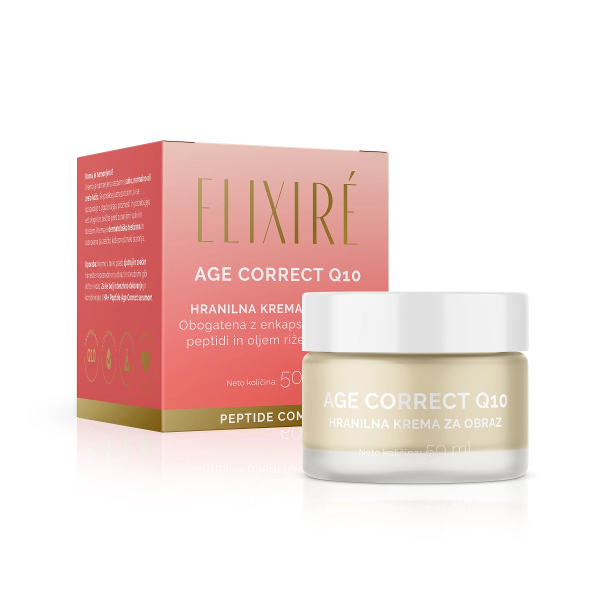 ELIXIRÉ Age Correct Q10 hranilna krema za obraz 50 ml - Akcija v trgovini Dm