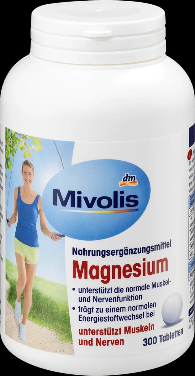 Mivolis magnezij prehransko dopolnilo 300 kosov Akcija v trgovini Dm