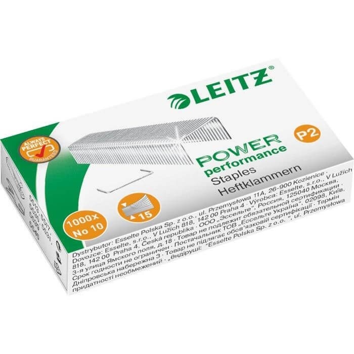 Leitz komplet luknjača in spenjalnika 1000 sponk št. 10 Akcija v trgovini Mueller