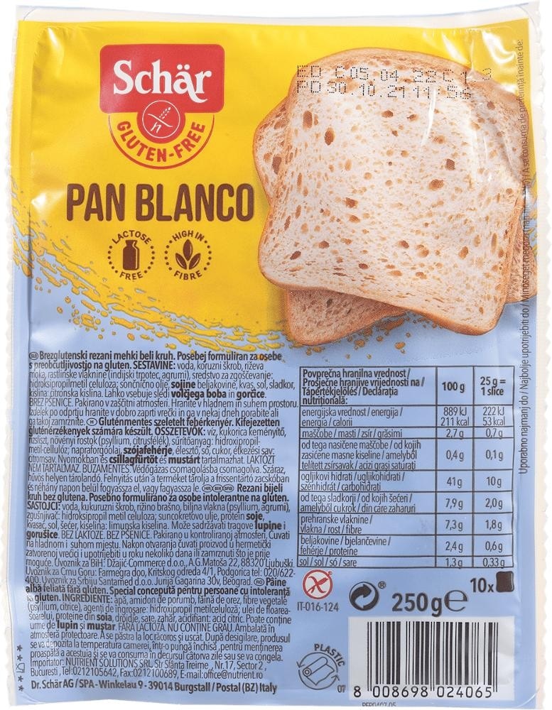 Schar Pan Blanco beli kruh 250 g Akcija v trgovini Tuš