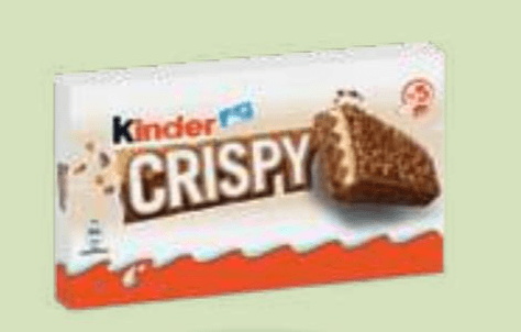 Hrustljavi vafelj Crispy Kinder 170 g - Akcija v trgovini E.Leclerc