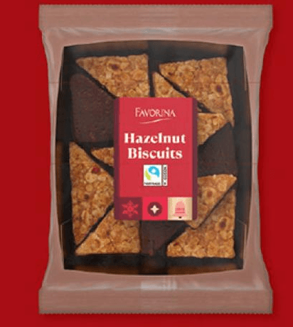 Favorina lešnikovi trikotniki 200 g Akcija v trgovini Lidl