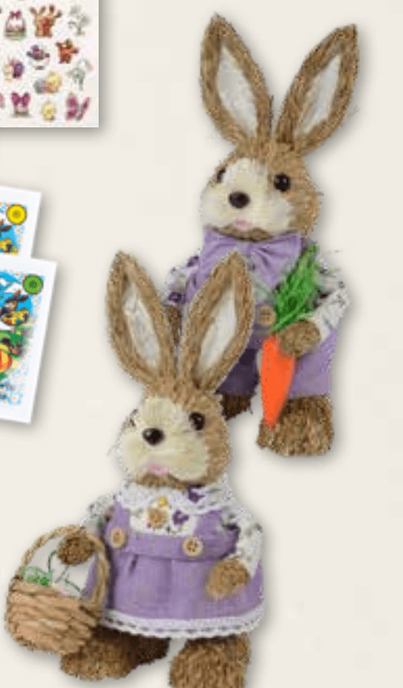 Velikonočni zajček iz slame - Akcija v trgovini Spar