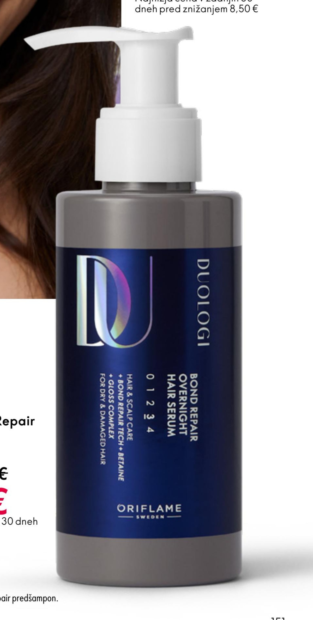DUOLOGI Bond Repair nočni serum 150 ml - Akcija v trgovini Oriflame