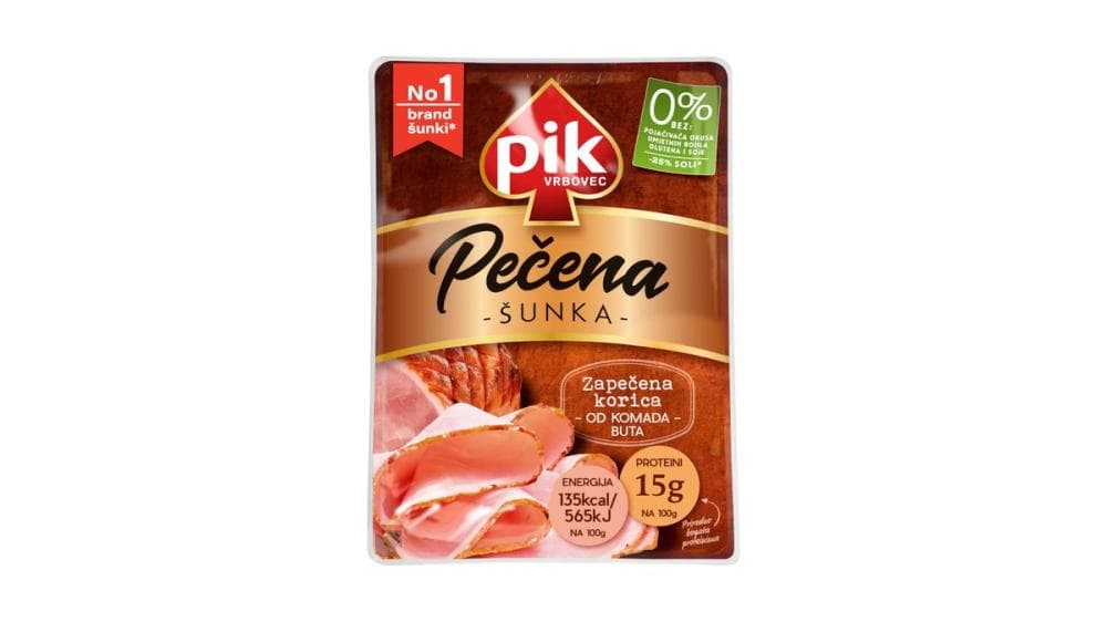 Pečena šunka Pik Vrbovec 125 g Akcija v trgovini E.Leclerc