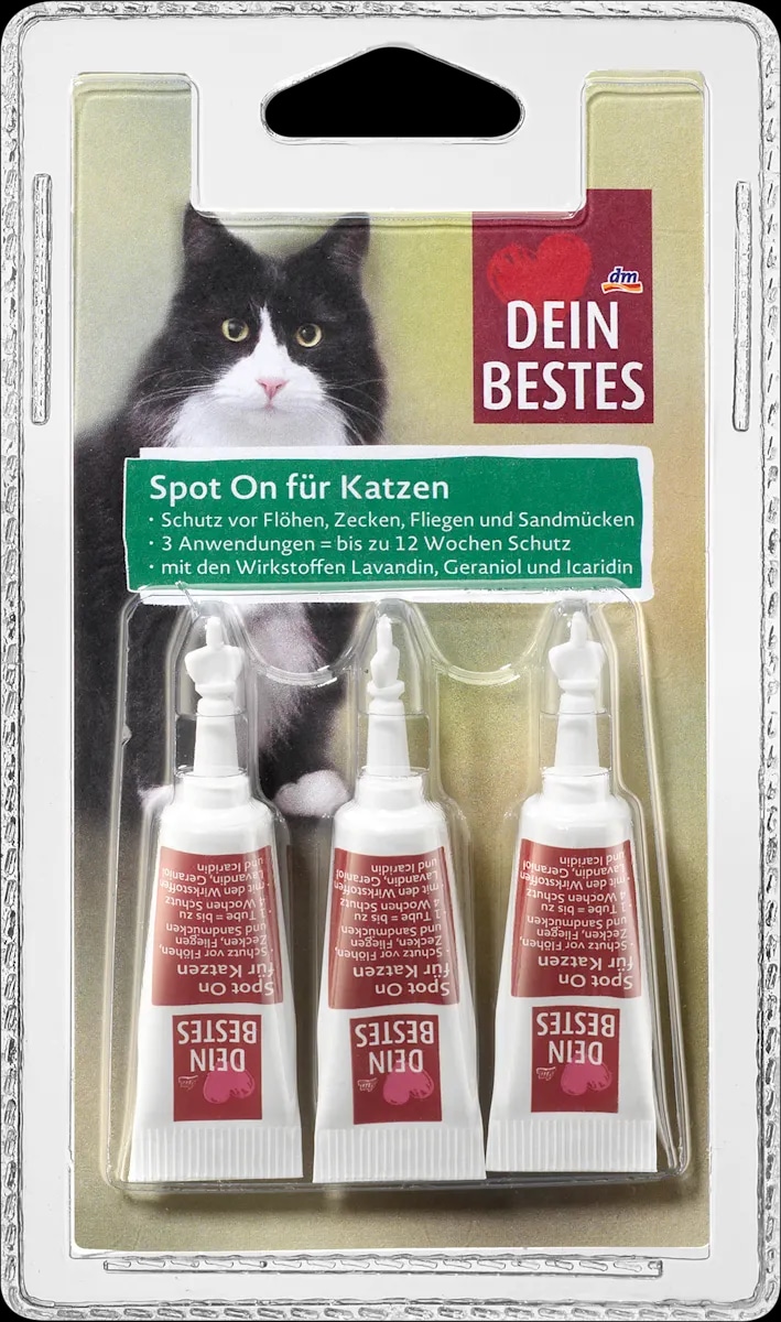 Dein Bestes zaščita za mačke 3 ml - Akcija v trgovini Dm