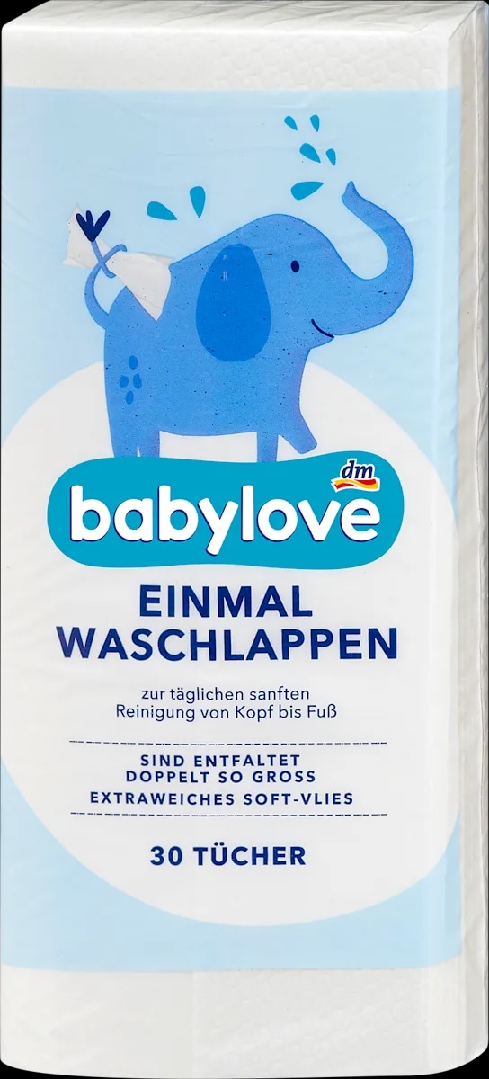 babylove krpice za umivanje 30 kosov - Akcija v trgovini Dm